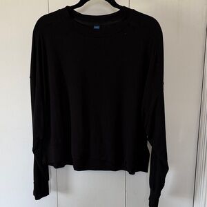 Old Navy Black Long Sleeve Women's Tee